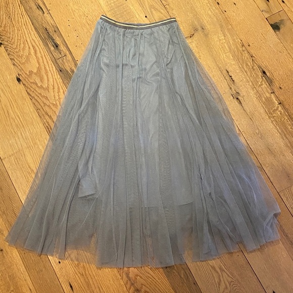 Chicwish Tulle Net Whimsical Ethereal Long Skirt Gray Size XS - Picture 1 of 9